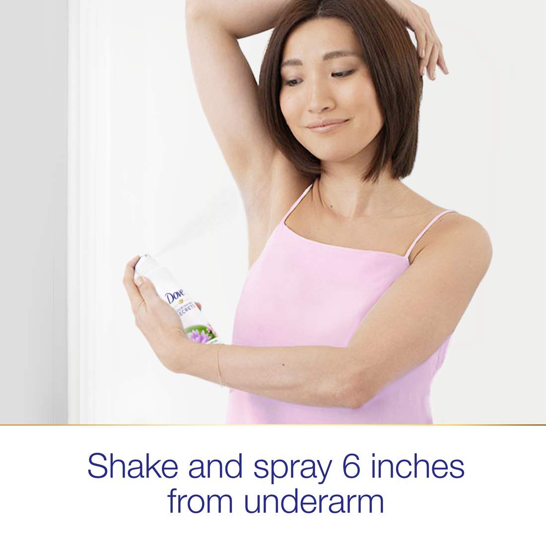 Dove Nourishing Secrets Dry Spray Antiperspirant Deodorant Waterlily & Sakura Blossom 3 Count for Women 48 Hour Sweat & Odor Protection 3.8 oz - Image 4